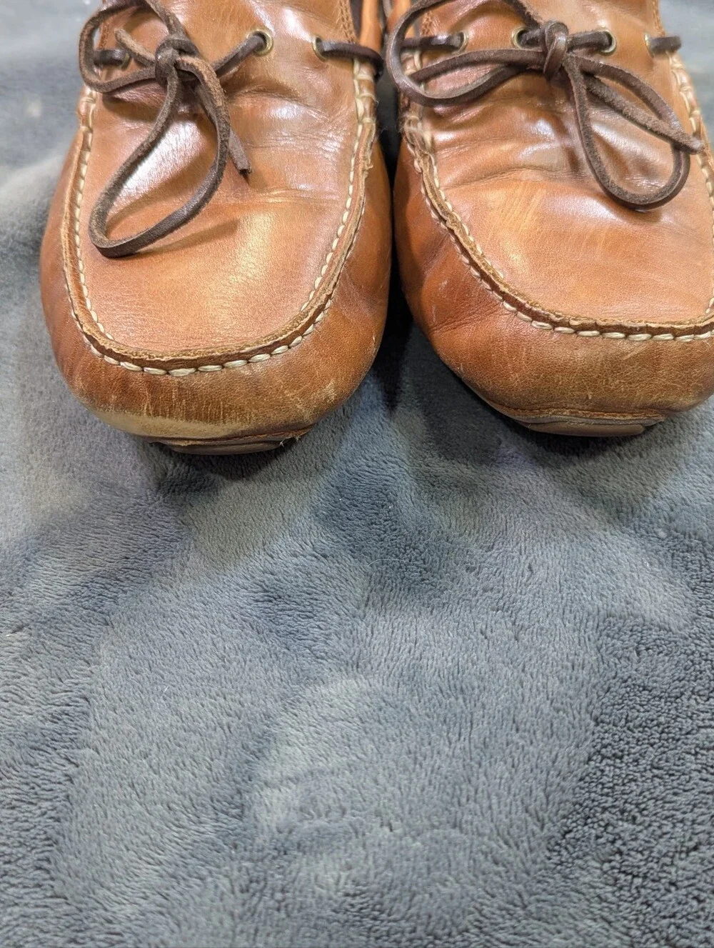 Cole Haan Grant Leather Loafers Casual Driving Shoes Chestnut Size 10 Preppy
